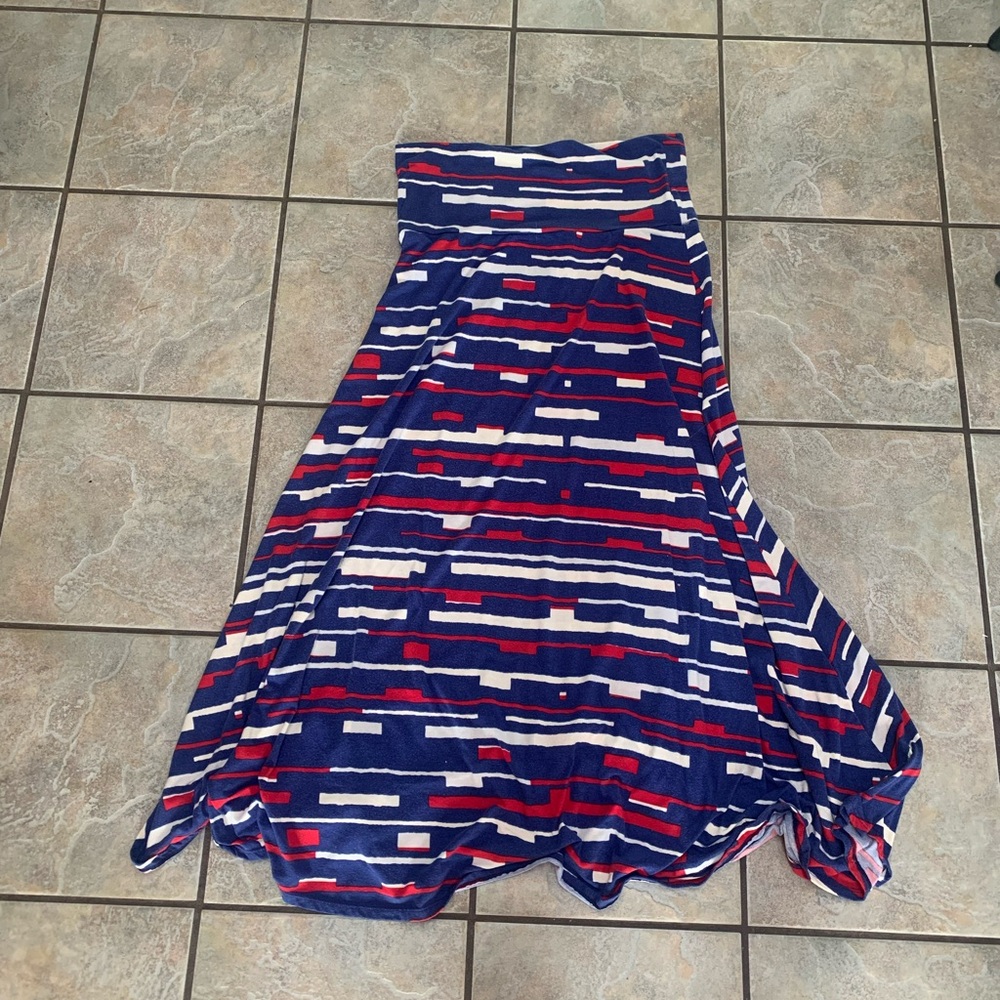 LuLaRoe Fold-Over Waist Maxi Skirt